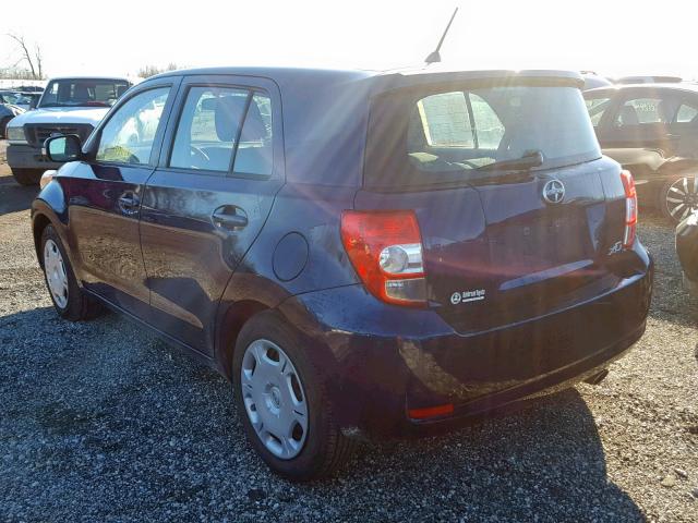 JTKKU4B40AJ053564 - 2010 TOYOTA SCION XD BLUE photo 3