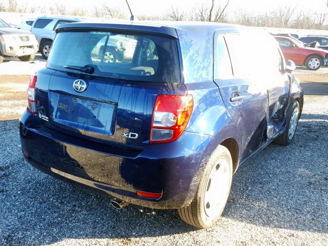 JTKKU4B40AJ053564 - 2010 TOYOTA SCION XD BLUE photo 4