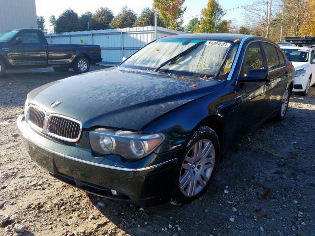 WBAGN634X3DR13134 - 2003 BMW 745 LI GREEN photo 2