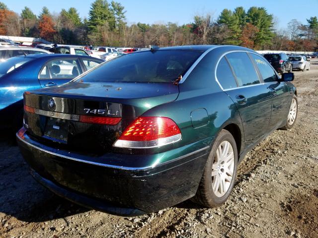 WBAGN634X3DR13134 - 2003 BMW 745 LI GREEN photo 4