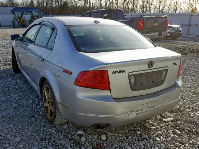 19UUA65545A032720 - 2005 ACURA TL SILVER photo 3