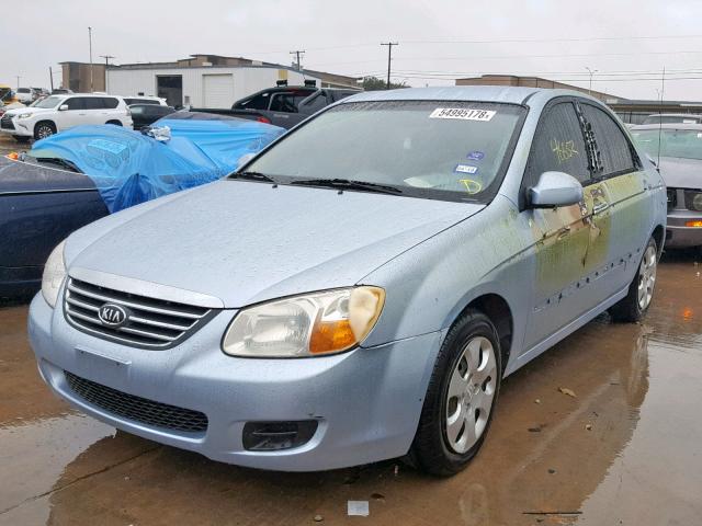 KNAFE121885541025 - 2008 KIA SPECTRA EX BLUE photo 2