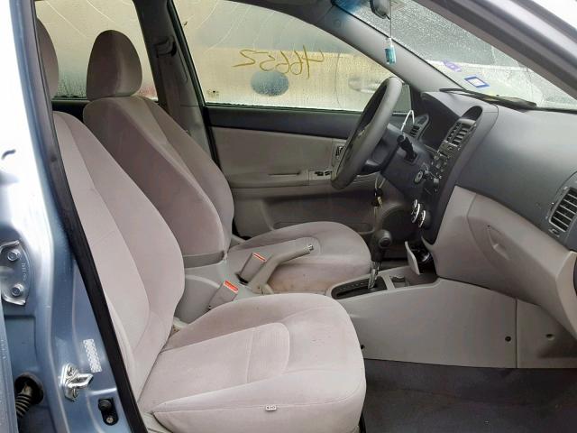 KNAFE121885541025 - 2008 KIA SPECTRA EX BLUE photo 5