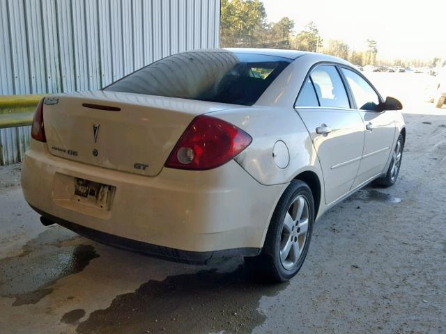 1G2ZH58N374168512 - 2007 PONTIAC G6 GT WHITE photo 4