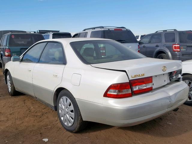 JT8BF28G3Y0264375 - 2000 LEXUS ES 300 WHITE photo 3