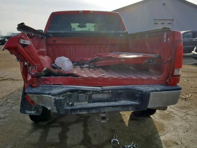 1GTEK19J87Z601566 - 2007 GMC NEW SIERRA RED photo 9