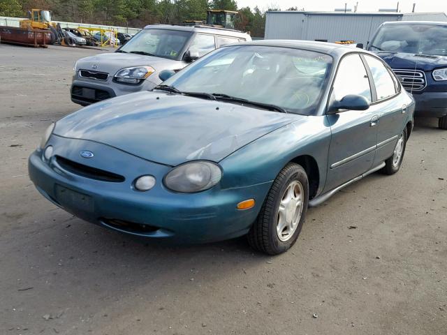 1FALP52UXVA181380 - 1997 FORD TAURUS GL GREEN photo 2