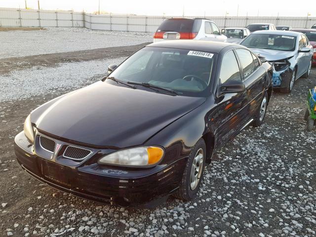 1G2NE52T0YM865118 - 2000 PONTIAC GRAND AM S BLACK photo 2