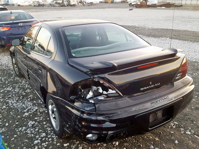 1G2NE52T0YM865118 - 2000 PONTIAC GRAND AM S BLACK photo 3