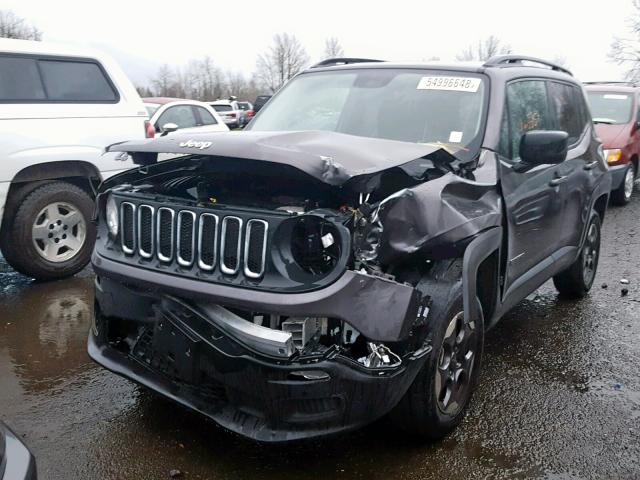 ZACCJBAB2HPG01213 - 2017 JEEP RENEGADE S 灰色 照片 2