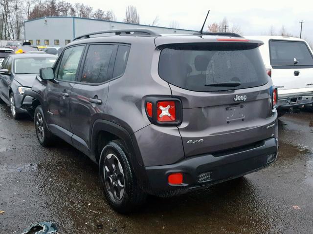 ZACCJBAB2HPG01213 - 2017 JEEP RENEGADE S GRAY photo 3