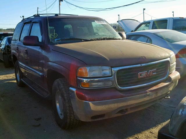 1GKEK13T83J309858 - 2003 GMC YUKON MAROON photo 1