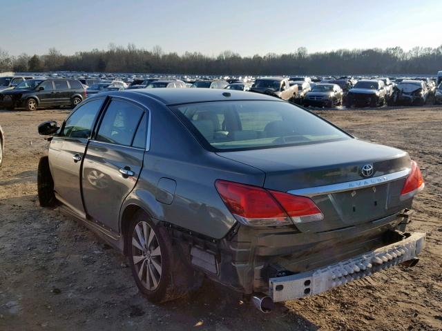 4T1BK3DB9BU413851 - 2011 TOYOTA AVALON BAS GRAY photo 3