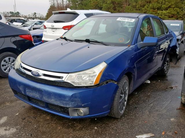 1FAHP36N19W107724 - 2009 FORD FOCUS SES BLUE photo 2