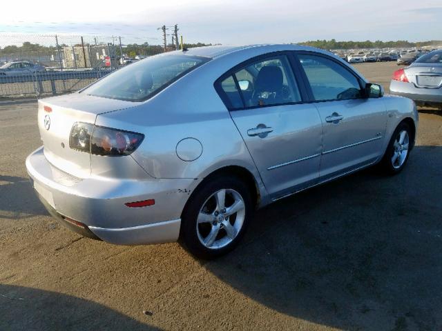 JM1BK124X61491351 - 2006 MAZDA 3 S SILVER photo 4