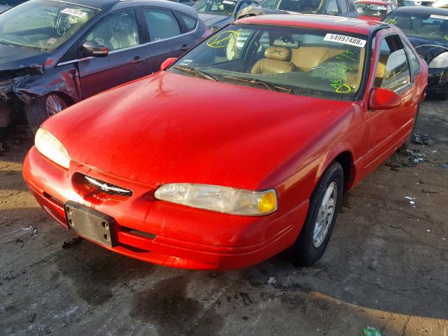 1FALP62W8TH155565 - 1996 FORD THUNDERBIR RED photo 2