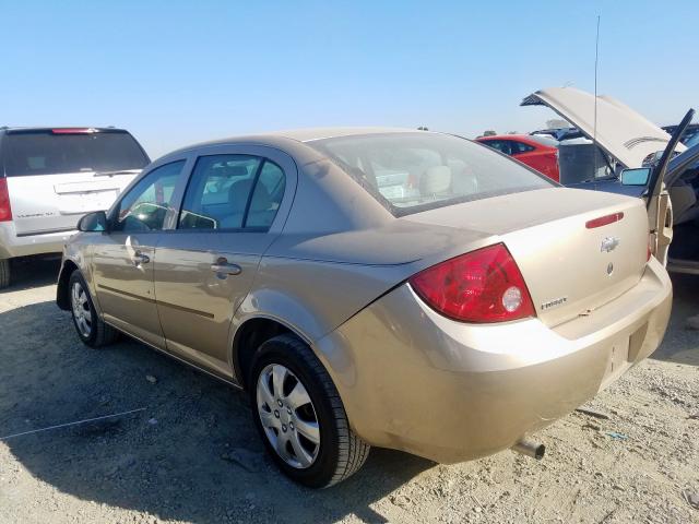 1G1AK52F157505825 - 2005 CHEVROLET COBALT GOLD photo 3