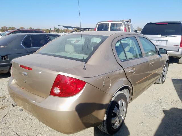 1G1AK52F157505825 - 2005 CHEVROLET COBALT GOLD photo 4