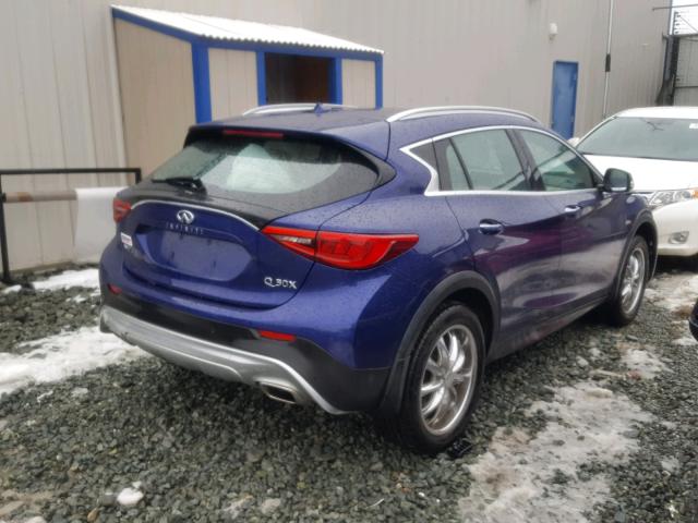 SJKCH5CRXHA028002 - 2017 INFINITI QX30 BASE BLUE photo 4