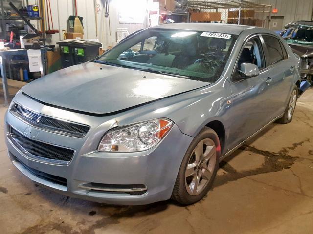 1G1ZH57B18F236596 - 2008 CHEVROLET MALIBU 1LT GRAY photo 2