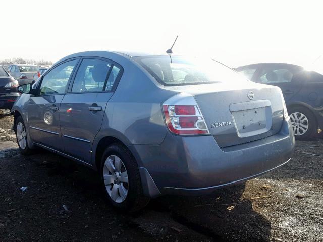 3N1AB61E88L660316 - 2008 NISSAN SENTRA 2.0 GRAY photo 3