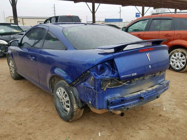 1G2AL15F577340068 - 2007 PONTIAC G5 BLUE photo 3