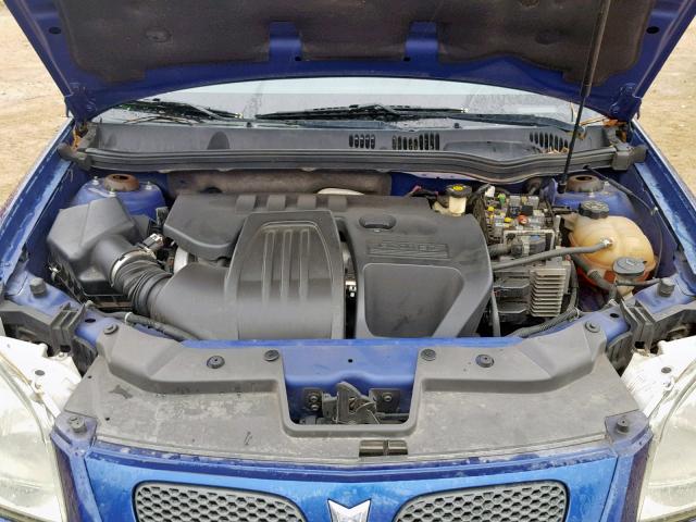 1G2AL15F577340068 - 2007 PONTIAC G5 BLUE photo 7