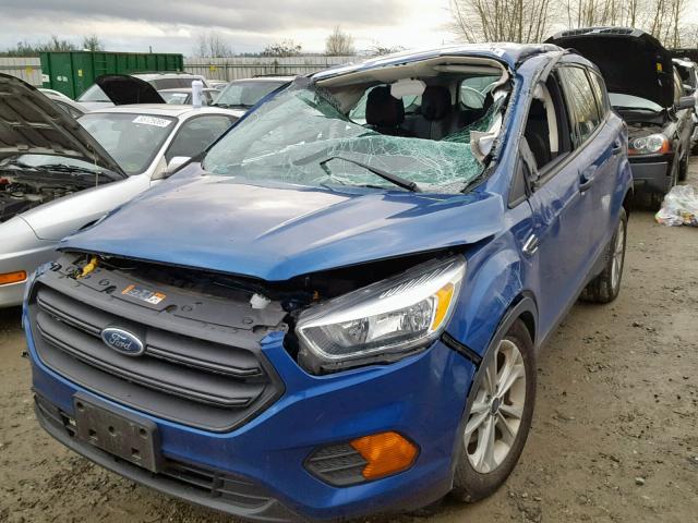 1FMCU0F76HUE10047 - 2017 FORD ESCAPE S BLUE photo 2