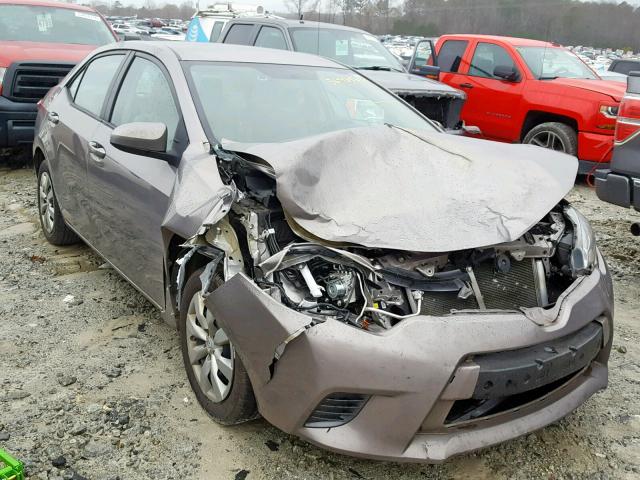 2T1BURHE2GC636436 - 2016 TOYOTA COROLLA L BROWN photo 1