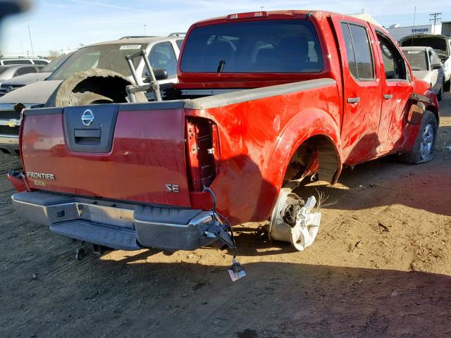 1N6AD07U79C423684 - 2009 NISSAN FRONTIER C RED photo 4