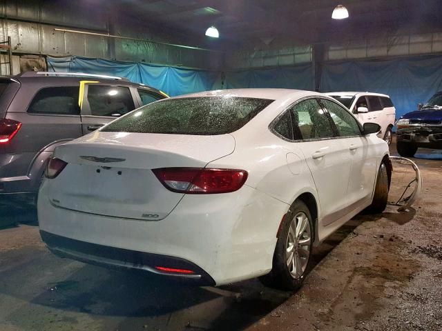 1C3CCCAB2FN657825 - 2015 CHRYSLER 200 LIMITE WHITE photo 4