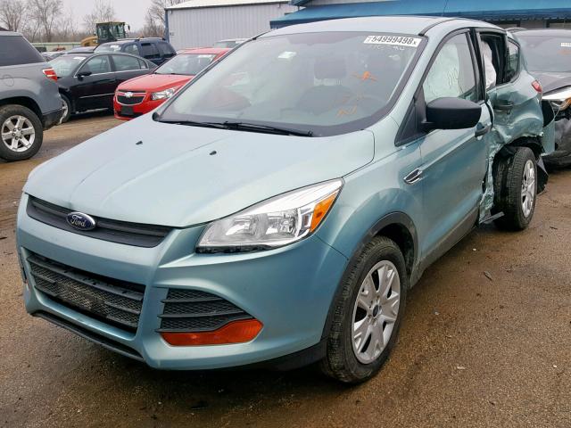 1FMCU0F71DUA77220 - 2013 FORD ESCAPE S TEAL photo 2