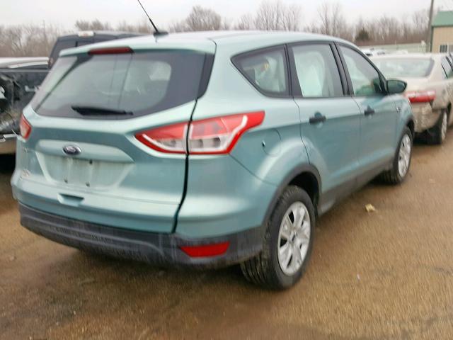 1FMCU0F71DUA77220 - 2013 FORD ESCAPE S TEAL photo 4