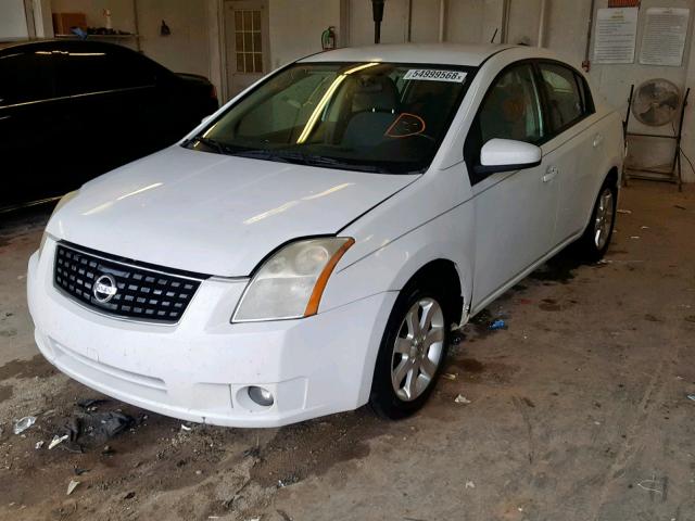 3N1AB61E98L673303 - 2008 NISSAN SENTRA 2.0 WHITE photo 2