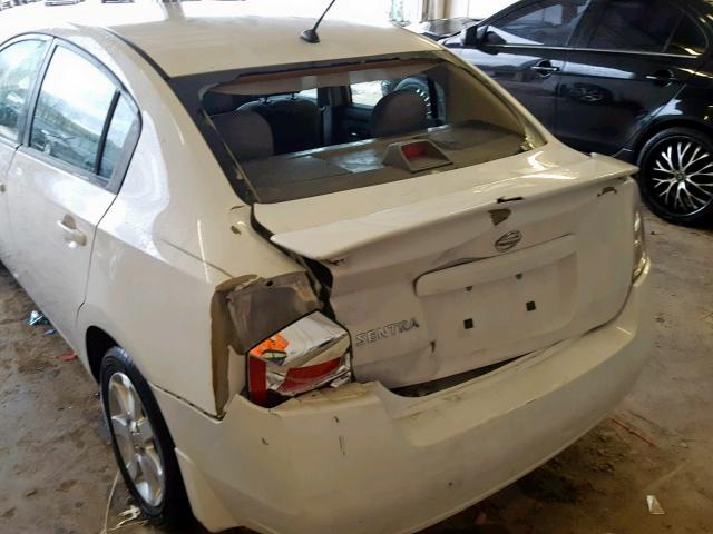 3N1AB61E98L673303 - 2008 NISSAN SENTRA 2.0 WHITE photo 9