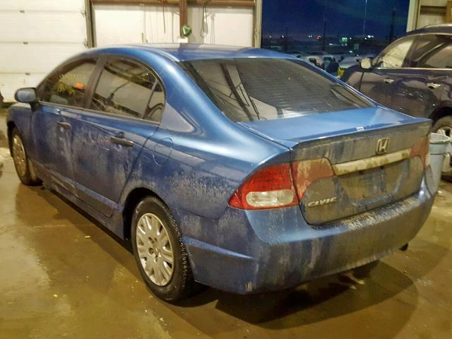 2HGFA1F28AH043098 - 2010 HONDA CIVIC DX BLUE photo 3