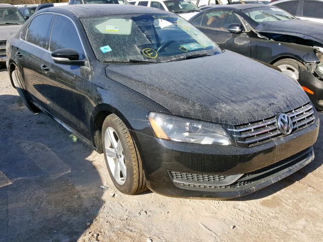 1VWBH7A39DC080323 - 2013 VOLKSWAGEN PASSAT SE BLACK photo 1