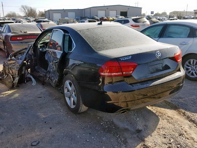 1VWBH7A39DC080323 - 2013 VOLKSWAGEN PASSAT SE BLACK photo 3