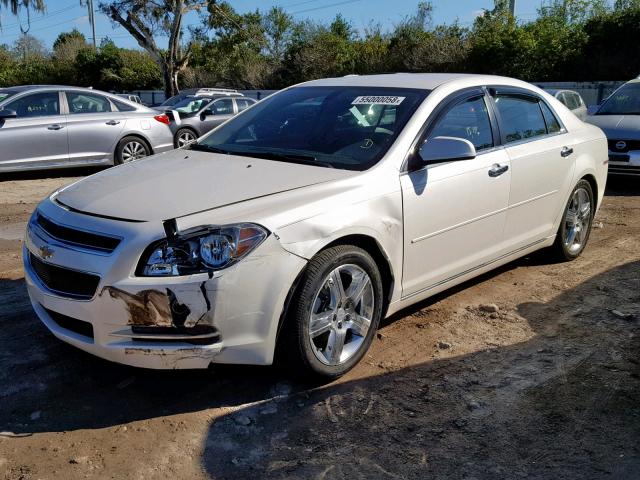 1G1ZC5E01CF240558 - 2012 CHEVROLET MALIBU 1LT WHITE photo 2