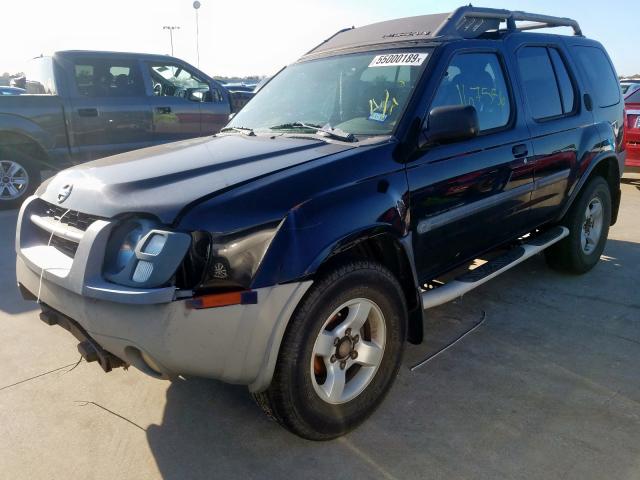 5N1ED28T74C627833 - 2004 NISSAN XTERRA XE BLACK photo 2