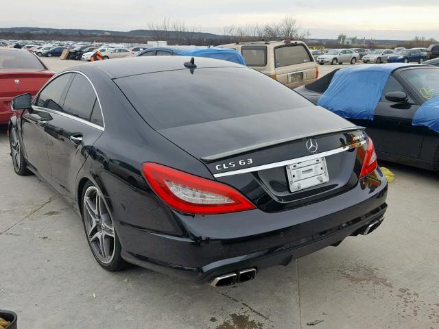 WDDLJ7EB4CA031768 - 2012 MERCEDES-BENZ CLS 63 AMG BLACK photo 3