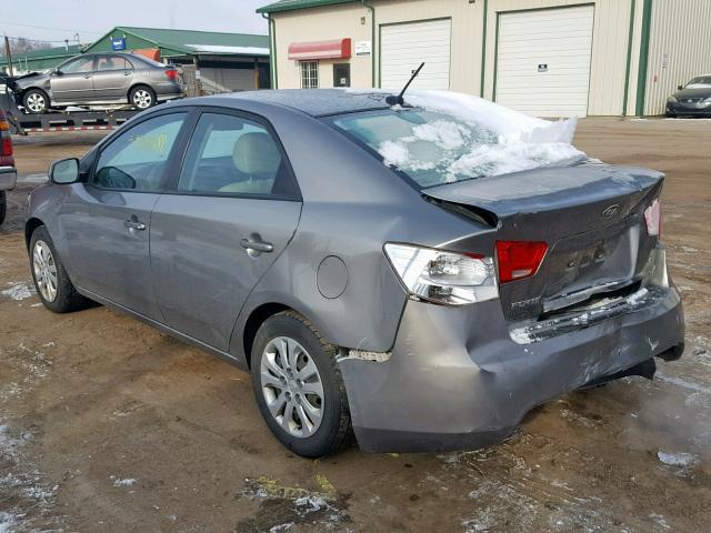 KNAFU4A24B5423575 - 2011 KIA FORTE EX GRAY photo 3