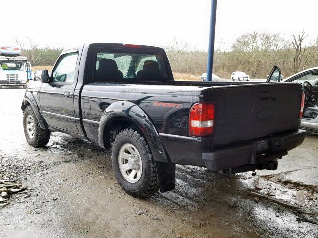 1FTYR10D59PA20170 - 2009 FORD RANGER BLACK photo 3