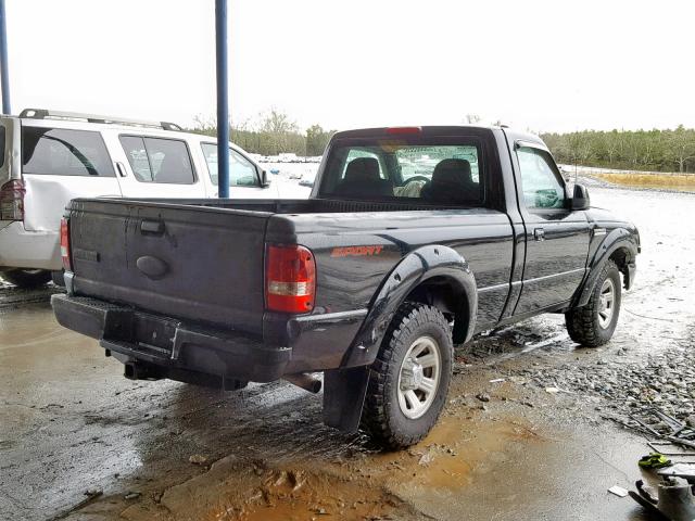 1FTYR10D59PA20170 - 2009 FORD RANGER BLACK photo 4