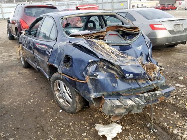1G2WP52K41F187070 - 2001 PONTIAC GRAND PRIX ლურჯი ფოტო 3
