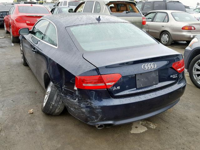 WAUVFAFR9BA061566 - 2011 AUDI A5 PRESTIG BLUE photo 3