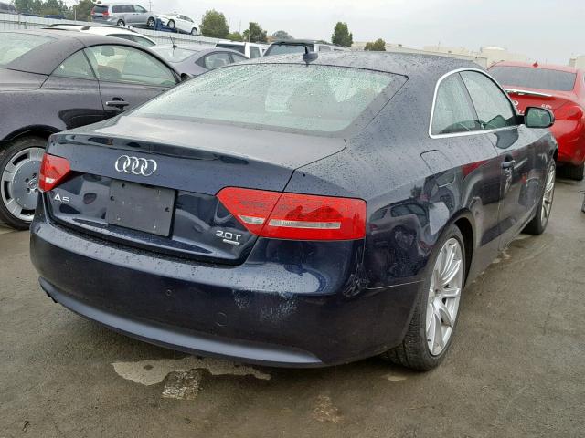 WAUVFAFR9BA061566 - 2011 AUDI A5 PRESTIG BLUE photo 4