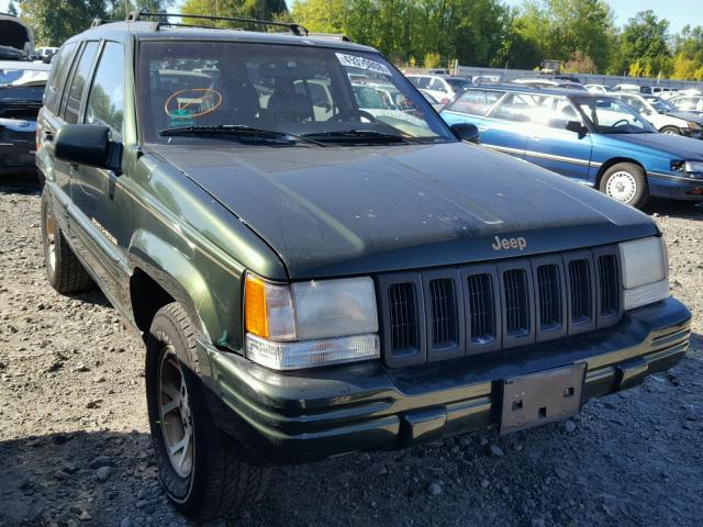 1J4GZ78Y1TC375190 - 1996 JEEP GRAND CHER GREEN photo 1