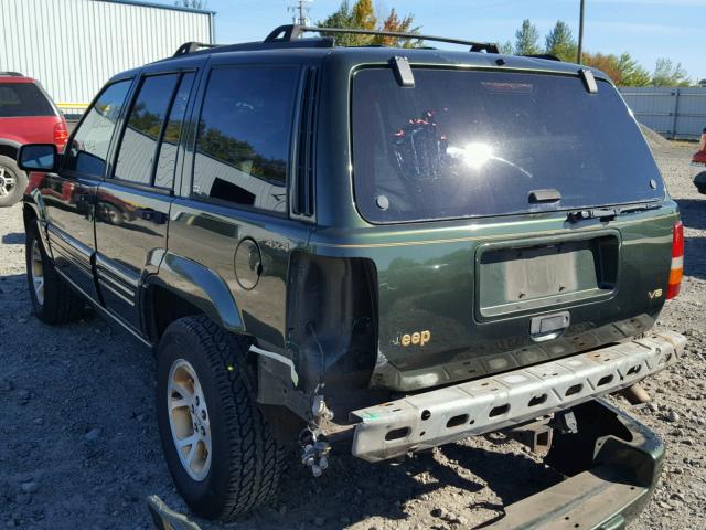 1J4GZ78Y1TC375190 - 1996 JEEP GRAND CHER GREEN photo 3