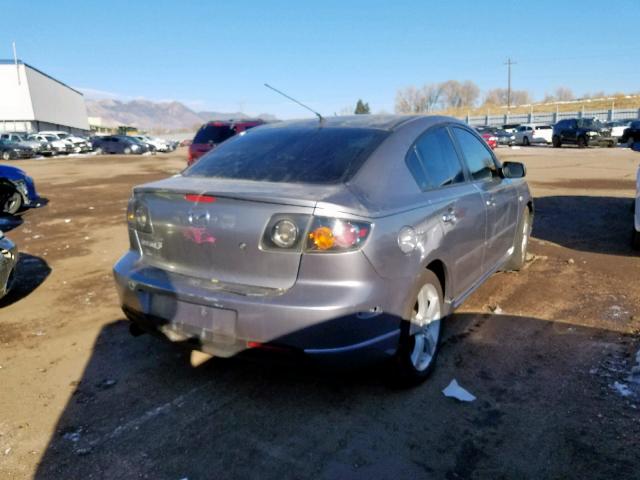 JM1BK323441110898 - 2004 MAZDA 3 S GRAY photo 4